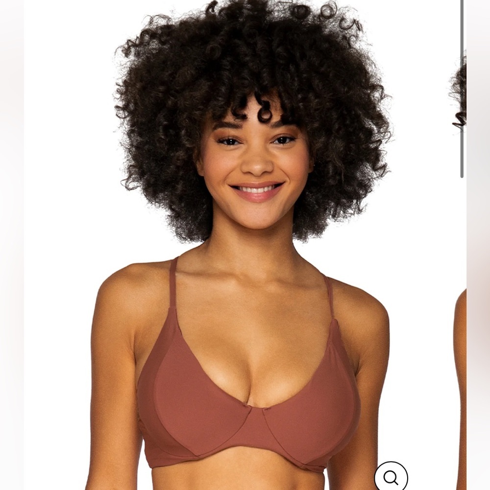 Like New Swim Systems Maya Underwire Bikini Top Canyon Clay size 36D